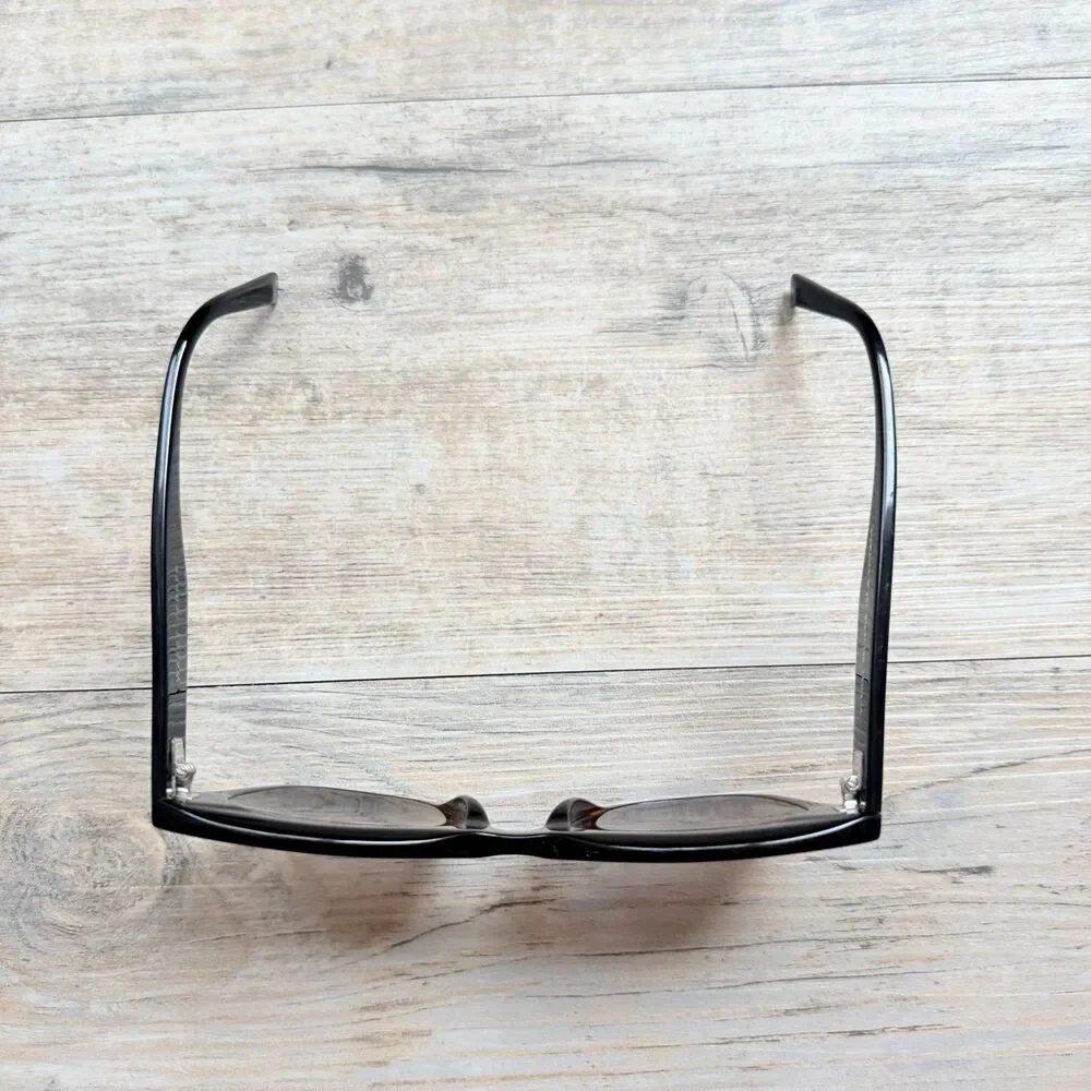 Warby Parker Augusta W 261 Oversized Cat Eye Sunglasses Black Brown Ombre